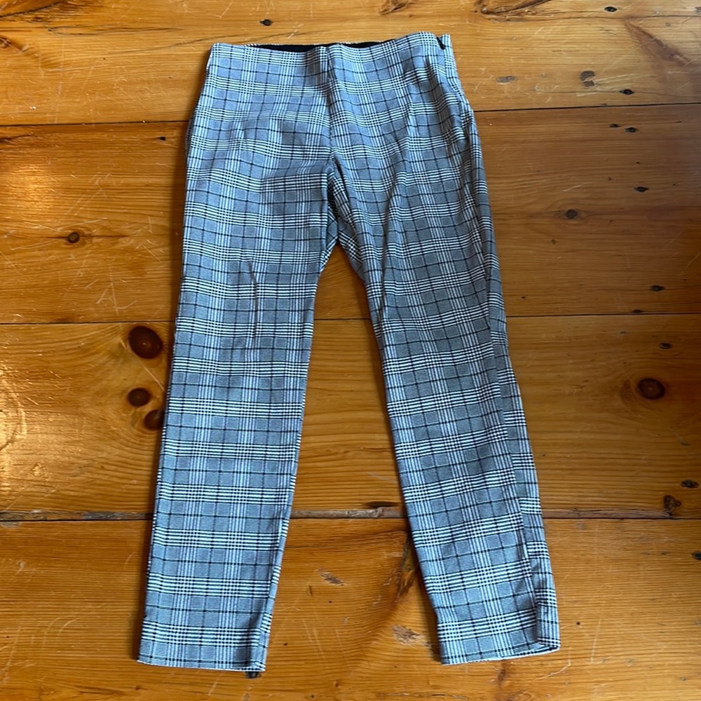 White and Black Ankle Pants